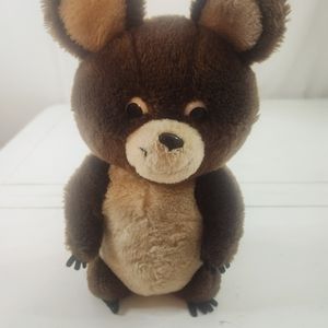 Vintage 1980 Olympics Misha Bear Moscow Russia Dakin 12” Plush Stuffed Souvenir